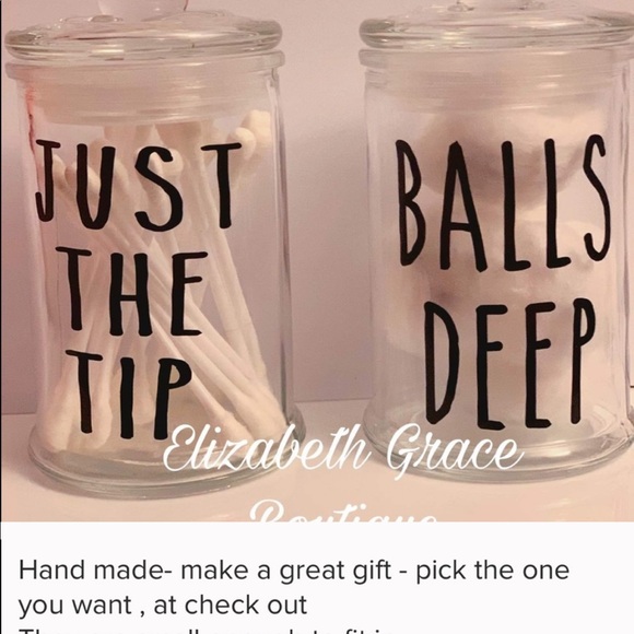 Cheeky Other - Bathroom humor jars. Set